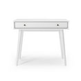 thumbnail image 3 of Camaflexi Mid Century Modern Desk Solid Wood Writing Table for Small Spaces, White, 3 of 8