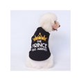 thumbnail image 1 of 1pcs Pet "The Princess Has Arrived" Printed Dog Vest, Dog Shirt Boy Girl Soft Dog T-Shirt Vest Outfit Apparel For Cats Puppy Small Medium Dogs, 1 of 5