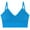Sky Blue, variant on Hjlmsx Bras for Women Ribbed Full Coverage Bra Wireless Everyday Bra Soft Liftup High Stretch Bras Thin Breathable Underwear