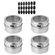 thumbnail image 1 of Juego de contenedores de almacenamiento de especias de acero inoxidable para condimentos, botella de coctelera de condimentos, suministros de cocina, 4 piezas Monstrate HA004091-01, 1 of 7