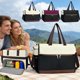 thumbnail image 1 of Bolsa De Poliéster Bolsa térmica para almuerzo de 15.6" para mujer, con compartimento para portátil y portavasos, diseño en color negro (1 unidad) JASKFLY, 1 of 9