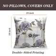 thumbnail image 2 of LALILO Throw Pillow Covers Floral With Plaid Plaid Bird Floral Oriental Cushion Cover 18" x 18", 2 Pack, 2 of 6