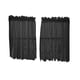 thumbnail image 1 of Cortina de café de encaje, cenefa transparente para ventana, cortina de cocina con girasoles bordados Negro-2 niveles-74x61cm, 1 of 8
