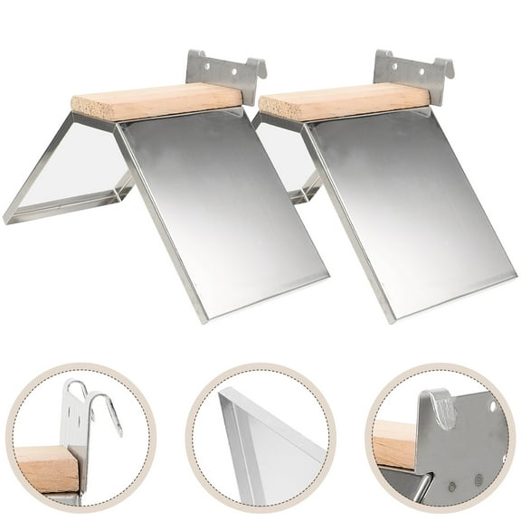 OUNONA Wooden Pigeon Perches Bird Roosting Stand for Parrots, Hangable, Set of 2