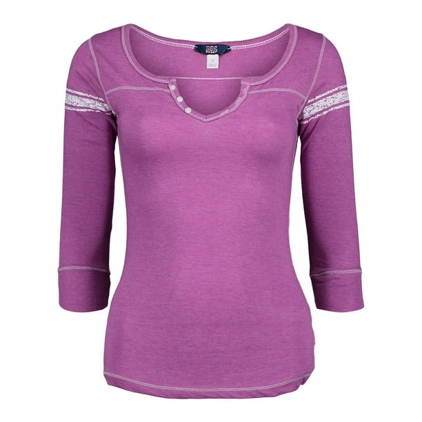 MV Sport - Women's Hailey Henley Three-Quarter Sleeve Shirt - MV Sport ...