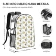 thumbnail image 4 of Honeii Jungle Animal Print Clear Backpack Heavy Duty Transparent Bag 17" See Through BookBag for Women Men Adults Work Festival Sports Travel, 4 of 7