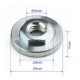 thumbnail image 2 of Plaque de Pression Hexagonale en Acier Inoxydable pour Moulin d'Angle Type 100 17Mm Face Shenzhuyue, 2 of 11