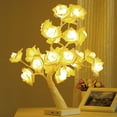 thumbnail image 1 of Desktop Rose Bonsai Tree Light Lamp 24 LED Tree Lamp Battery Powered Decorative Light for Living Room Bedroom, 1 of 7