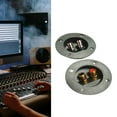 thumbnail image 4 of Black Speakers Terminals Connectors Round Box with 2 Banana Gildeds Subwoofer Stereoes Plug Spring Cup Connection, 4 of 10