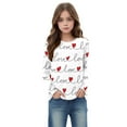 thumbnail image 7 of Tqcoqu Girls Long Sleeve Valentine's Day Heart Prints Shirts Cute Crewnecks Dressy Casual Blouses Clothes, 7 of 7