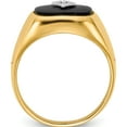 thumbnail image 3 of 14K Yellow Gold Aa Diamond Men's Ring (Size 9.5) Made In United States x9478aa, 3 of 6
