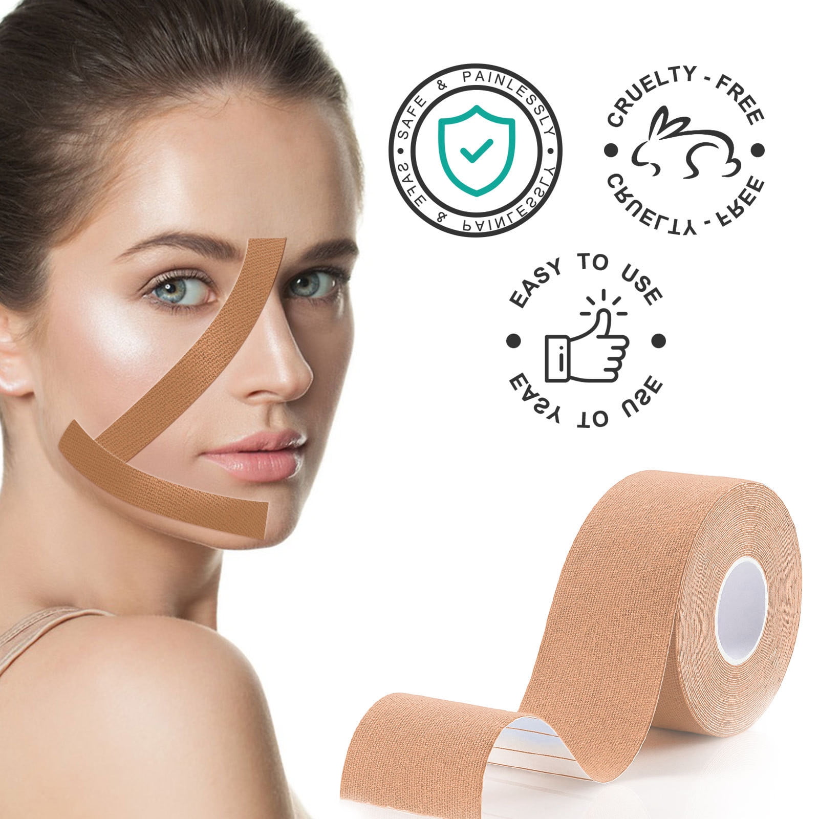 Myofascial Face Tightening Tape, Facial, Anti-wrinkle Patches, Anti-frost  Stickers, Neck Lift Tape, Unisex, For Tightening And Tightening The Skin