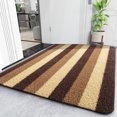 thumbnail image 3 of Inteprter Alfombrillas rectangulares para pies, alfombrillas absorbentes de agua, alfombra antideslizante de seguridad para el hogar, junto a la bañera, Juegos de accesorios de baño Raya Inteprter HA067310-02, 3 of 6