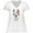 AA-White, variant on Inktastic Cute Llama with Flower Women's Plus Size V-Neck T-Shirt