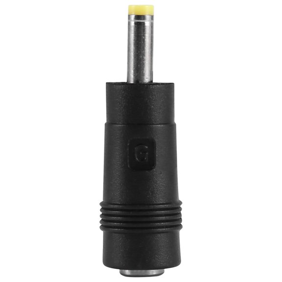 Yellow Tip 4.0x1.7 mm Male Plug to 5.5x2.1mm Female Jack DC Connector Black