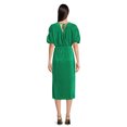thumbnail image 2 of Nine.Eight Women’s and Women's Plus Faux Wrap Plisse Midi Dress, Sizes XS-4X, 2 of 4