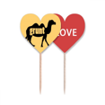 thumbnail image 1 of The Voice of nurmel Desert Corps Palillos de dientes bandera etiqueta de amor selección de pastelitos, 1 of 4
