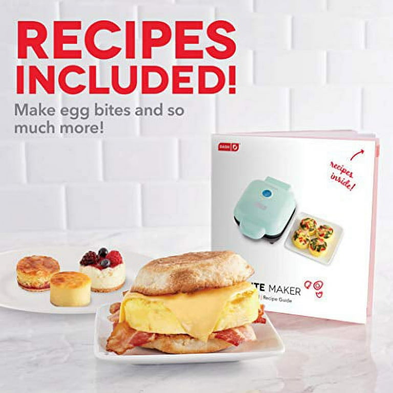 Dash DBBM450GBAQ08 Deluxe Sous Vide Style Egg Bite Maker with Silicone  Molds for Breakfast Sandwiches, Healthy Snacks or Desserts, Keto & Paleo  Friendly, (1 large, 4 mini), Aqua 