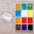 thumbnail image 3 of 30 piezas de bandejas llenas de acuarela de pintura vacía, sartenes de color de agua recipientes livianos para niños Paleta de aceites de dibujo de, 3 of 7