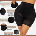 thumbnail image 6 of BIMEI Thigh Lifter Padded Tummy Control Body Shaper Shorts Seamless Zipper Sponge Butt Lifter High Waisted Leggings Panties For Women Hip Pads Enhancer Slimmer Shapewear,Black,2XL, 6 of 10