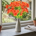 thumbnail image 1 of Flores artificiales de seda con tallos falsos de aspecto realista para decoración del hogar, sala de estar, mesa, oficina y bodas – No requieren mantenimiento., 1 of 5