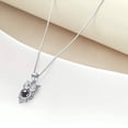 thumbnail image 4 of Owl necklace 925 Sterling Silver Owl Pendant I Love You 100 Languages Love Owl Necklace for Women Girlfriend Jewelry Gifts, 4 of 6