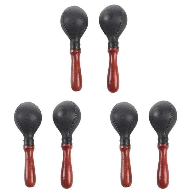 Professional 3Pair of Maracas Shakers Rattles Sand Hammer Percussion Instrument Musical Toy