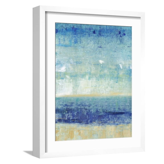 Art.com Beach Horizon I Art Print by Tim O'toole, White Frame Wall Art, 17" x 21"