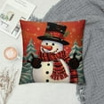 thumbnail image 2 of GOSMITH  Christmas Pillow Cover Colorlife Snowman Tree Snowflake Lumbar Pillow Cover Decorations Throw Pillow Covers Farmhouse Pillows Decorative for Sofa Winter Home Decor, 2 of 5