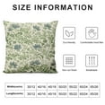 thumbnail image 5 of COMIO Sage Green Floral Pillow Covers Spring Vintage Rustic Old Style Cute Flower Green Cream Print Decorative Outdoor Pillowcases Farmhouse Throw Cushion Case Decor for Couch Sofa Bed, 5 of 5