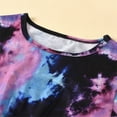 thumbnail image 6 of EnJoCho Girl Picture Outfits Toddler Girl Short Sleeve Tie Dye Printed T Shirt Top Shorts Suit Children School Home Fashion Wear, 6 of 6