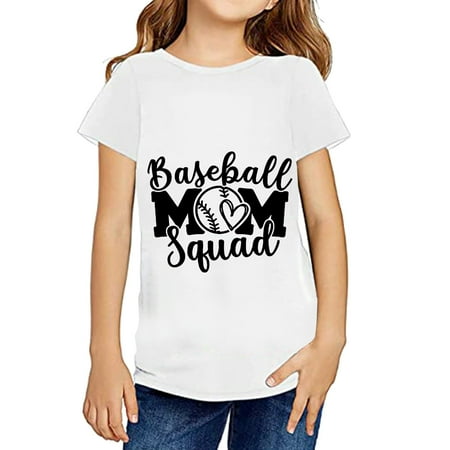 

PEASKJP Shirts for Girls Trendy Summer Lightweigh Soft Girls Casual Short-Sleeve T-Shirt Print Summer Blouse for GirlsTunic Tee Tops Hot Pink 3-4 Years