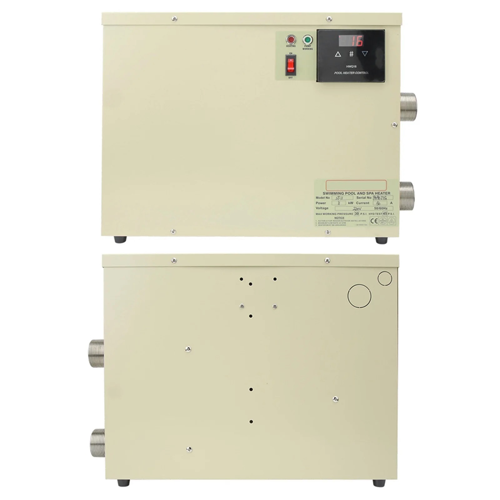 11KW Waterproof Intelligent Digital Water Heater Thermostat with Touch Controller for Bathtub Swimming Pool SPA ,Tool