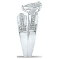 thumbnail image 4 of 10kt White Gold His Hers Round Diamond Heart Matching Wedding Set 1/2 Cttw, 4 of 5