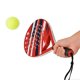 thumbnail image 1 of Raqueta de pádel resistente, raqueta de tenis para entretenimiento, deportes al aire libre y entrenamiento. Rojo, 1 of 8