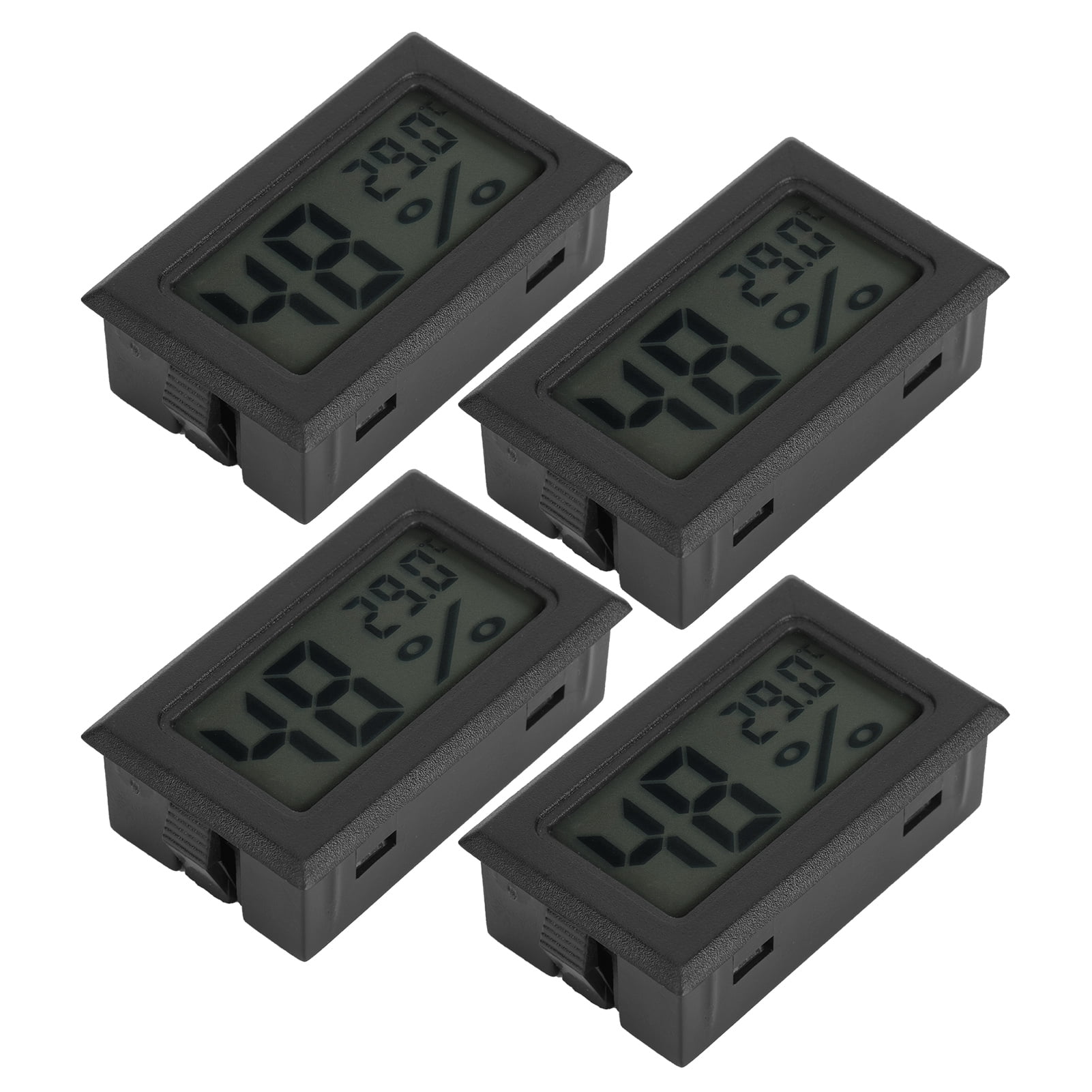 4PCS Mini Embedded Digital Temperature Humidity Meters Gauge Indoor Thermometer HygrometerTS-804-B