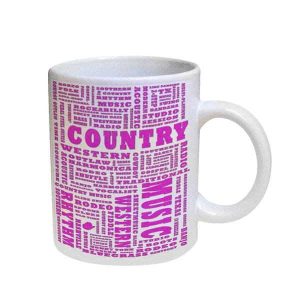 KuzmarK Coffee Cup Mug Pearl Iridescent White - Country Western Music