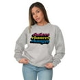 thumbnail image 3 of Cute Choices Chances Changes Saying Unisex Plus Fleece Graphic Sweatshirt Brisco Brands 2X, 3 of 5