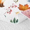 thumbnail image 5 of Erosebridal Fox Twin Quilt Set for Girls, Autumn Woodland Twin Coverlet Set, 2 Pieces 1 Bedspread and 1 Pillowcase, 5 of 7