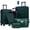 Dark Green, variant on Lightweight Hardside Luggage Sets 5 Piece with Front Opening, Expandable Carry On Suitcase Set with Double Spinner Wheel, Travel Luggage with USB Port and TSA Locks (20 24 28 inch, Brown+White)