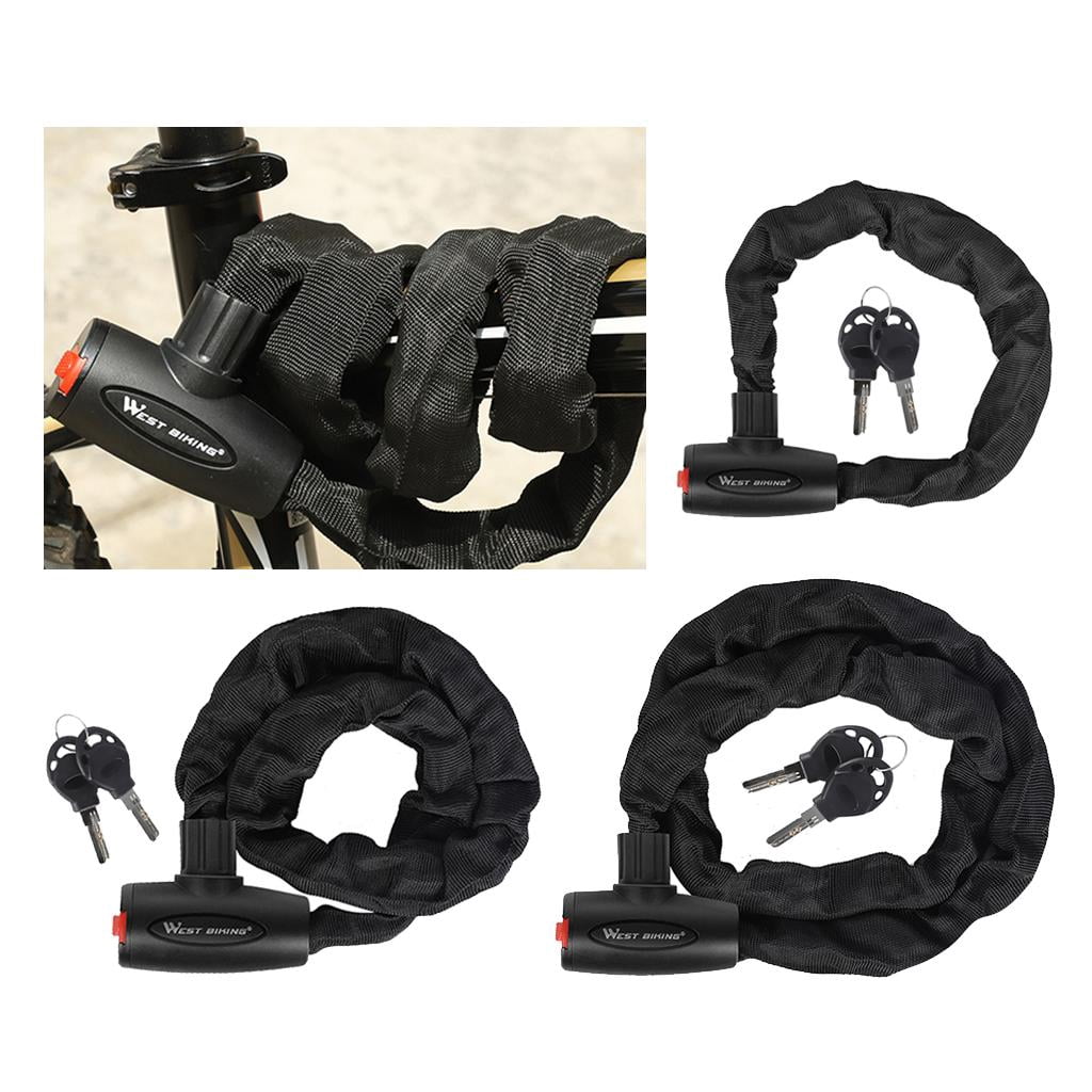 DimyFew Bicycle Cable Lock Anti-theft Bikes Motorcycle Chain Lock with Sleeve 0.6M