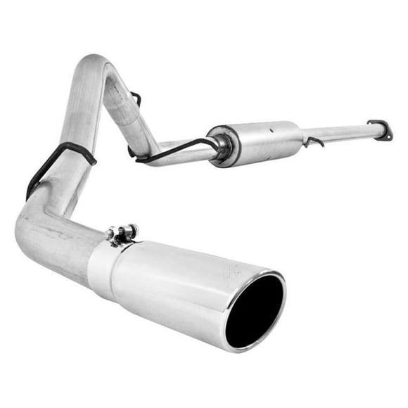 MBRP S5036AL 07-08 Chevy GMC Silverado & Sierra 1500 4.8 - 5.3L Bed CC - EC 3 in. Cat Back Single Side Aluminium, 6 ft. & 6 in.