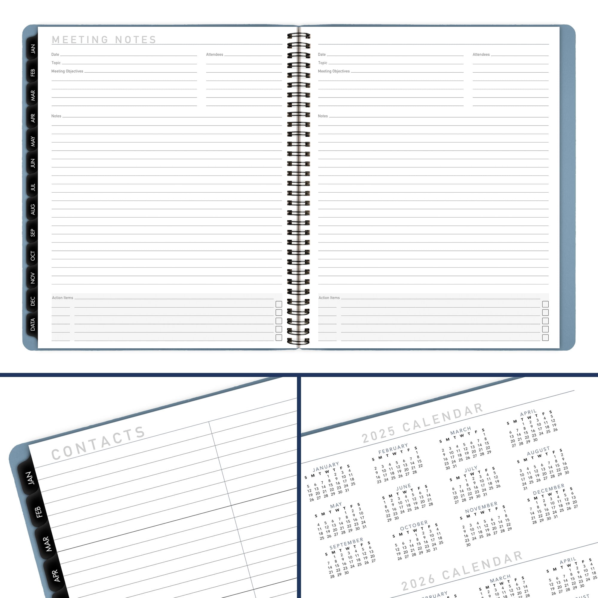 AT-A-GLANCE Contemporary 2026 Monthly Planner Drizzle Large 9 x 11 - Weekly