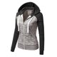 thumbnail image 5 of ICHUANYI Clearance Women's Fashion Splicing Printing Loose Long Sleeve Tops Casual Sweatshirt(Gray, XXL) ICHUANYI WER2023081111360, 5 of 6