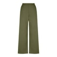 thumbnail image 5 of Simua Women's Casual Dress Pants - Solid Color Elastic Waist 100% Polyester Washable 3/3 Twill (S, M, L, XL, XXL), 5 of 9