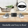 thumbnail image 6 of Premium Measuring Spoons Set - Magnetic, Dual-Sided, & Dishwasher Safe - Accurate and Durable for Cooking and Baking - 6 Convenient Sizes - U.S. and Metric Measurements, 6 of 7