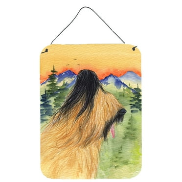 Caroline's Treasures SS8318DS1216 Briard Wall or Door Hanging Prints, 12x16, multicolor