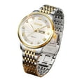 thumbnail image 1 of Reloj cronógrafo de negocios para hombre, resistente al agua, con fecha, de cuarzo, de acero inoxidable, moderno, para vestir, de oficina, informal, de cuarzo, de acero inoxidable, 1 of 2