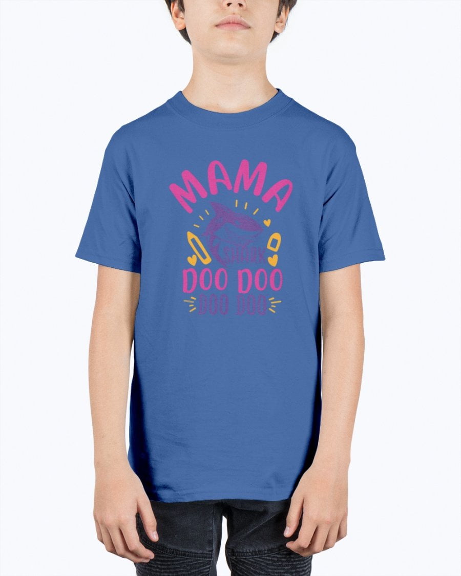 Tshirt Unlimited - mama shark doo doo doo - School - Youth ...