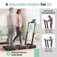 thumbnail image 2 of CURSOR FITNESS Walking Pad with Adjustable Height,Under Desk Treadmill for Home Office,Folding Treadmill with 3.0 HP Motor,LED Display,Remote Control,350 lb Capacity, 2 of 7